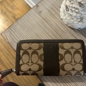Brown coach designer wallet